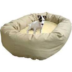 Majestic Pet Sherpa Bagel Dog Bed MD Khaki MD