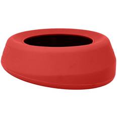 Kurgo Splash Free Wander Dog Water Bowl Chili