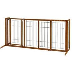 Freestanding pet gate with door Richell Deluxe Freestanding Pet Gate Medium Medium