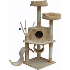 Cat - Cat Scratching Furniture Pets Go Pet Club 55 in. Cat Tree Condo