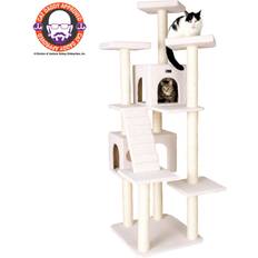 Cat - Cat Scratching Furniture Pets Armarkat Classic Real Wood Cat Tree In Ivory, Jackson Galaxy Approved