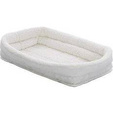 Pets Midwest Time Deluxe Double Bolster Pet Bed 54 Cream