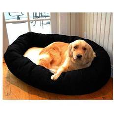 Majestic Pet Sherpa Bagel Dog Bed MD Black