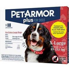 Petarmor plus for dogs PetArmor Plus Flea & Tick Squeeze-On Dog 89-132 lbs., Count of 3 CT