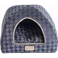 Armarkat Cave Cat Bed with Checkered Pattern