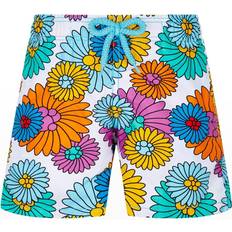 Vilebrequin Kid's Marguerites Floral Print Regular Fit Swim Trunks