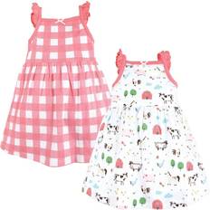 Hudson Baby's Cotton Dresses 2-pack - Farm Animal