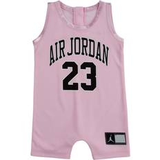 18-24M - Girls Jumpsuits Children's Clothing Nike Infant Jordan Jersey Romper - Pink Foam (556169-A9)