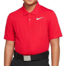 Nike Jungen Poloshirts Nike DRI-FIT VICTORY GOLF POLO JNR UNIVERSITY RED/WHITE XLB 13-15Y