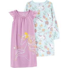 Sleeveless Nightwear Carter's Kid's Unicorn Nightgowns 2-pack - Multi