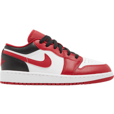 Nike air jordan 1 low black red Nike Air Jordan 1 Low GS - White/Black/Gym Red