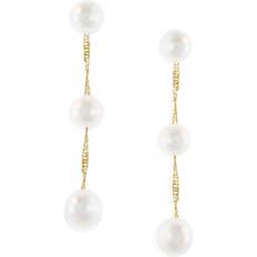 Effy Earrings Effy 14K Freshwater Pearl Drop Earrings in