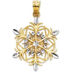 Macy's 14k Charm, Snowflake Charm