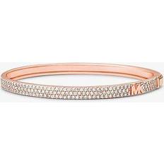 Michael kors bracelet Michael Kors Precious Metal-Plated Sterling Pav Bangle Rose ONE