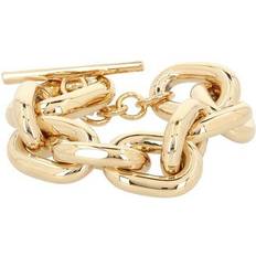 Placcato Oro Bracciali Rabanne Iconic Chain Bracelet - Gold