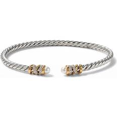 Jewelry David Yurman Petite Helena Open Bracelet with Diamonds