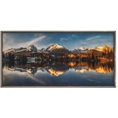 White Wall Decor Yosemite Home Decor Identic Image Photographic Printed on Tempered Glass with Frame 3220003