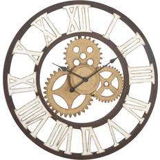 Multicolored Clocks Olivia & May Metal Gear Wall Clock 11.8"