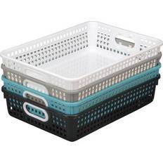 Classroom Paper Neutral Colors Storage Box 4pcs