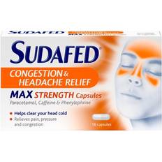 Sudafed Congestion & Headache Relief Max Strength 16pcs Capsula