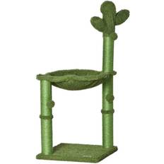 Pawhut Cat Tree Tower Cactus Shape W/Scratching Post