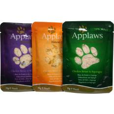 Applaws Gato Mascotas Applaws 12x70 gr Multipack Sobres De Comida Húmeda En Caldo Para Gato De Pollo