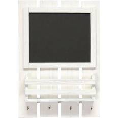 White Storage Boxes Elegant Designs White Wash Chalkboard Sign with Key Holder Hooks and Mail Storage Storage Box