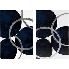 Ink+ivy & Celestial Orbit Navy 2-pc. Canvas Wall