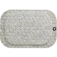 Beige Arbetsplatsmattor Matting Arbetsplatsmatta StandUp Circle 53x77cm vit