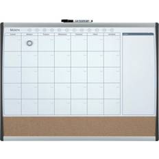 Whiteboards Nobo Small Magnetic Whiteboard Planner with Cork Notice Board