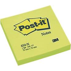 Post it Post-it 654 76x76 neongrön