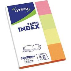 Indexflikar 20x50mm sort.färg