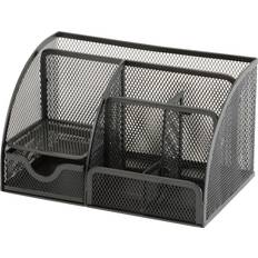 Cheap Desktop Organizers Office Depot Desk Organiser Wire Mesh Black 22.2 x 14 x 12.5 cm