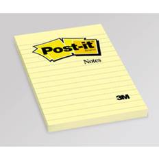 Sticky Notes på tilbud 3M Post-it Memoblokke Linieret 102x152 gul