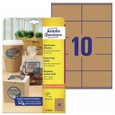 Avery Etiquette Couleur Kraft 105 x 57 mm