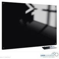 Whiteboard 120 x 150 Glastavle Solid Magnetisk Sort 120x150 cm