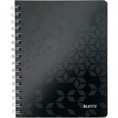 Leitz Calendarios y Blocs de Notas Leitz 4641 WOW Cuaderno Espiral A5 a Cuadros 80 Gramos 80 Hojas Negro