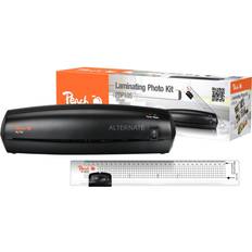 Peach Lamineringsmaskiner Peach 2in1 Laminating Photo Kit PBP105 Laminator värmelaminator påse 22 cm med Ruler Trimmer PC100-04