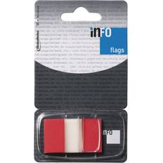 Röda Sticky Notes inFO Index Tab 25x43mm 50pcs