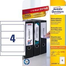 Avery L4761REV-20 Aftagelige etiketter 61x192mm, 30ark