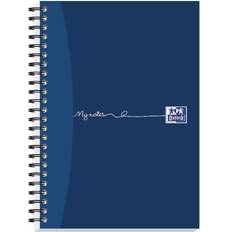 Blue Notepads ELBA Oxford MyNotes Notebook Wirebound 90gsm Ruled Margin Perf Punched 4