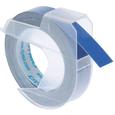 Dymo Prägeband Plastik glänzend blau 9mm x 3m