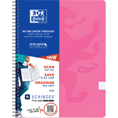 Oxford notebook a4 Oxford Touch notesbog A4 kvadreret pink