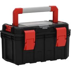 Accesorios de bricolaje vidaXL Tool Box Black and Red 45x28x26.5 cm