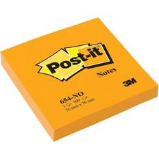 Post-it 3M Post-it Bloc de 100 feuilles Couleurs Néon Mono-Couleur 76 x 76 mm Orange