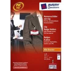 Transparent Etiketter Avery Navneskilt 60x90mm sæt