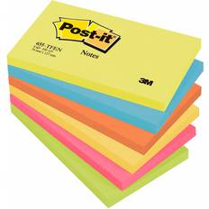 Yellow Sticky Notes Post-it Sticky Notes 127 x 76 mm Energetic Assorted Colours 6 Pads of 100 Sheets