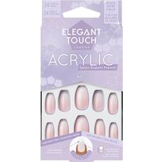 False Nails Elegant Touch ET French Acrylic Nails No. 2 Coffin