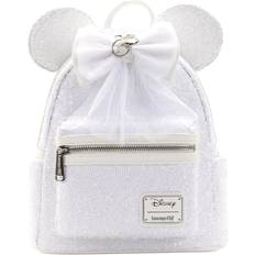 White Backpacks Loungefly Disney Minnie Mouse Sequin Wedding Mini Backpack