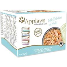 Applaws Chat - Nourriture pour chats Animaux de compagnie Applaws 100% Naturel Assortiment de Nourriture Humide Pour Chats - 12 Boîtes De 70g